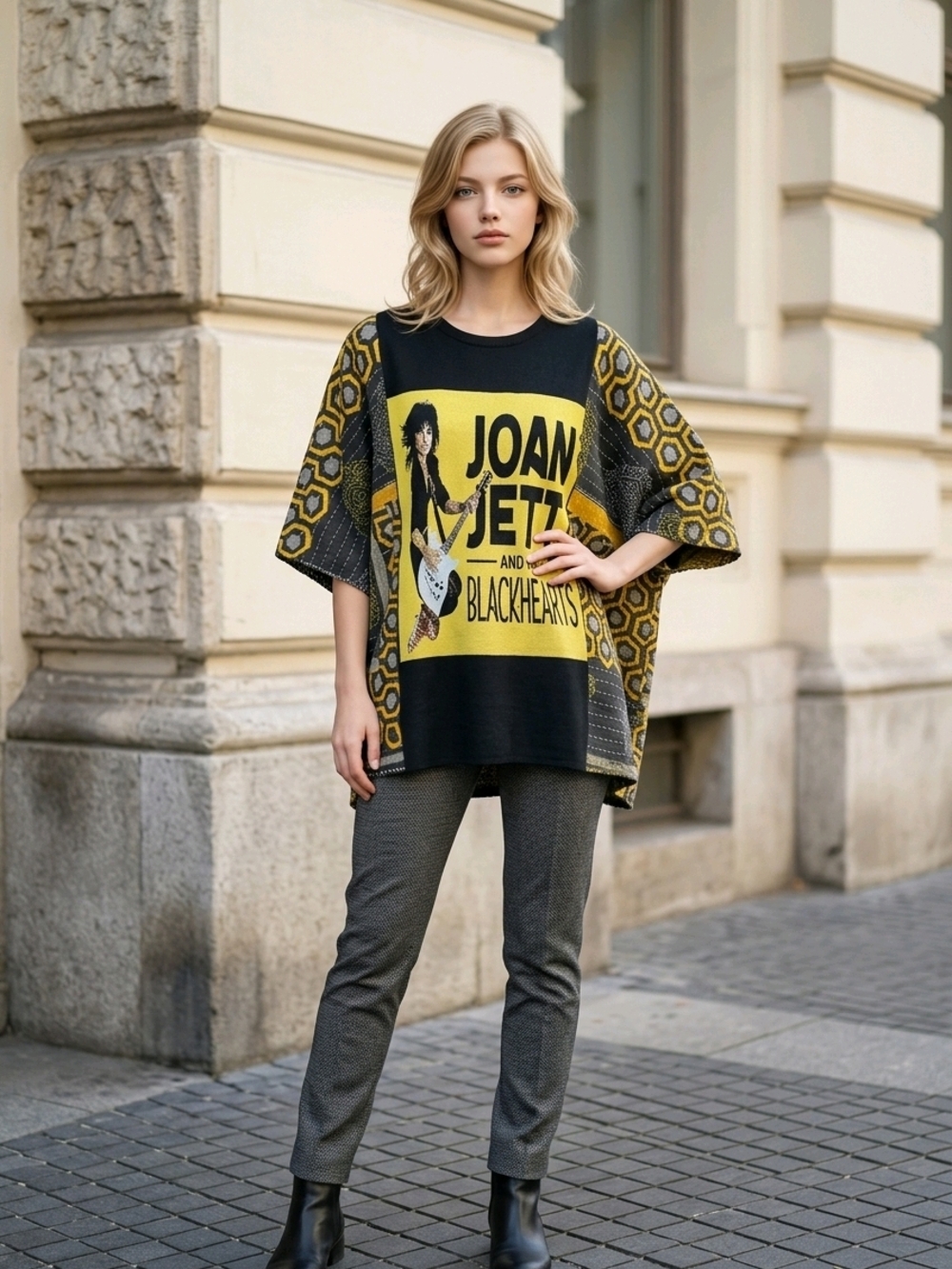 OOAK JOAN JETT KANTHA TOP OSFM